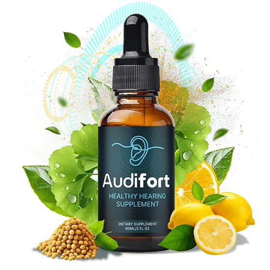Audifort bottle with supplement label