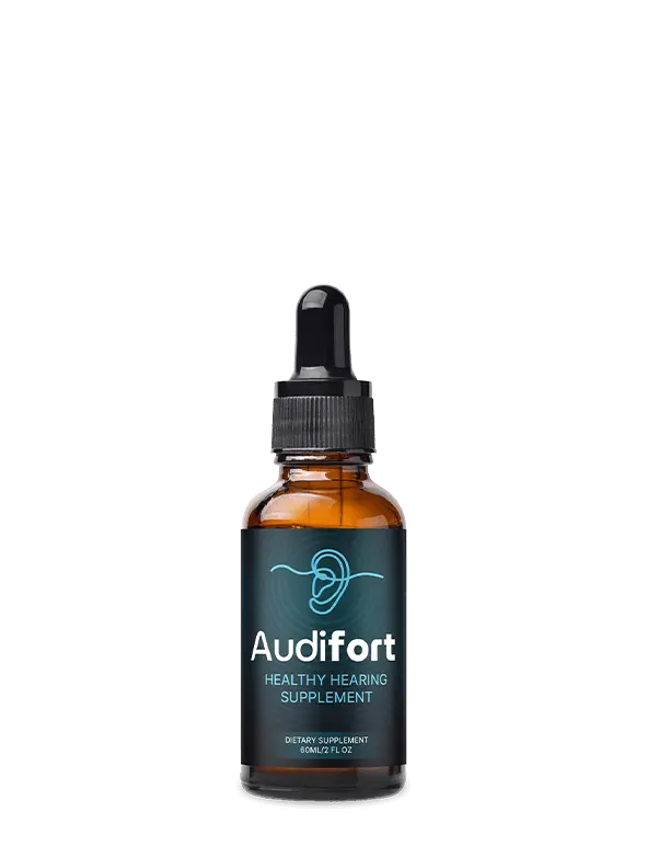 Audifort official liquid hearing wellness bottle